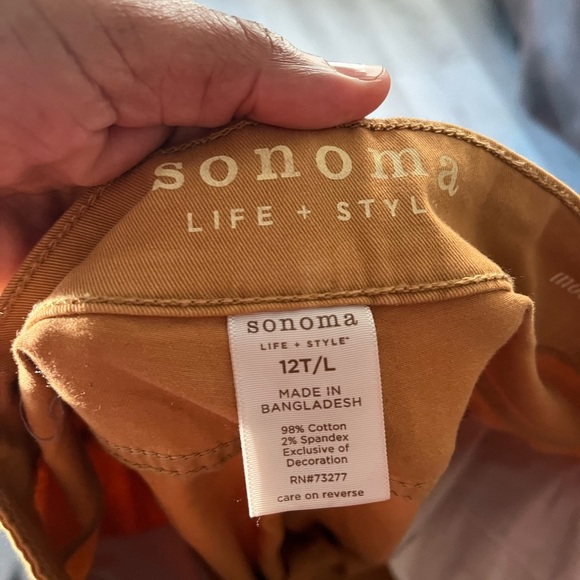 Women’s deep colored mustard yellow pants by Sonoma size 12 T/L - Picture 5 of 5